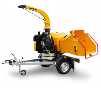 Výkonný štěpkovač na benzín a s brzděným podvozkem (38 HP) LS 160 PPB 